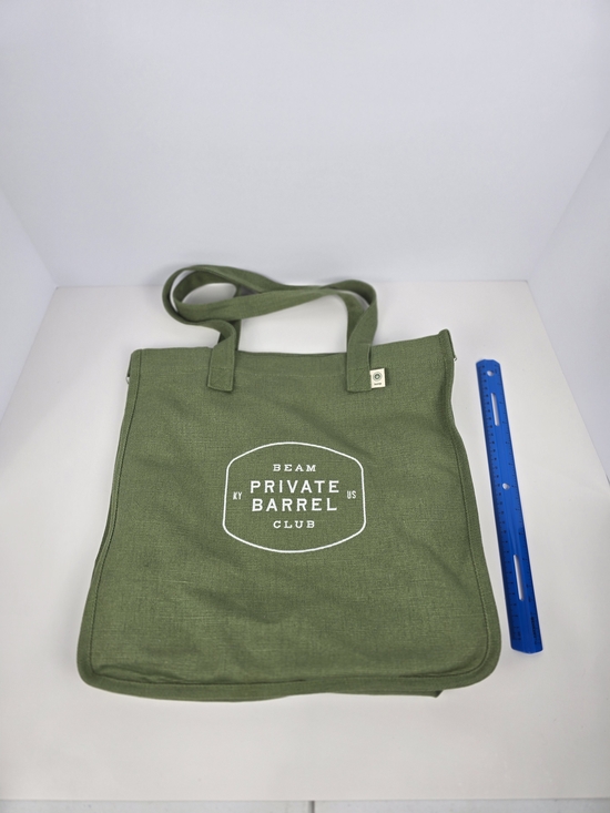 Jim Beam Handbags - Beam Private Barrel Club Tote Bag Hemp Cotton Green Bourbon Whiskey Promo